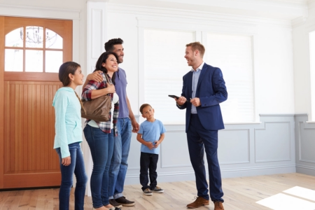 real estate agent assisting the family