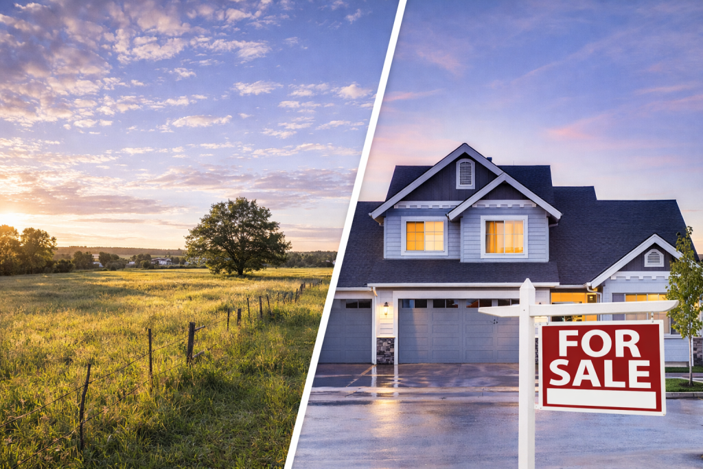 Selling Land vs Selling a House