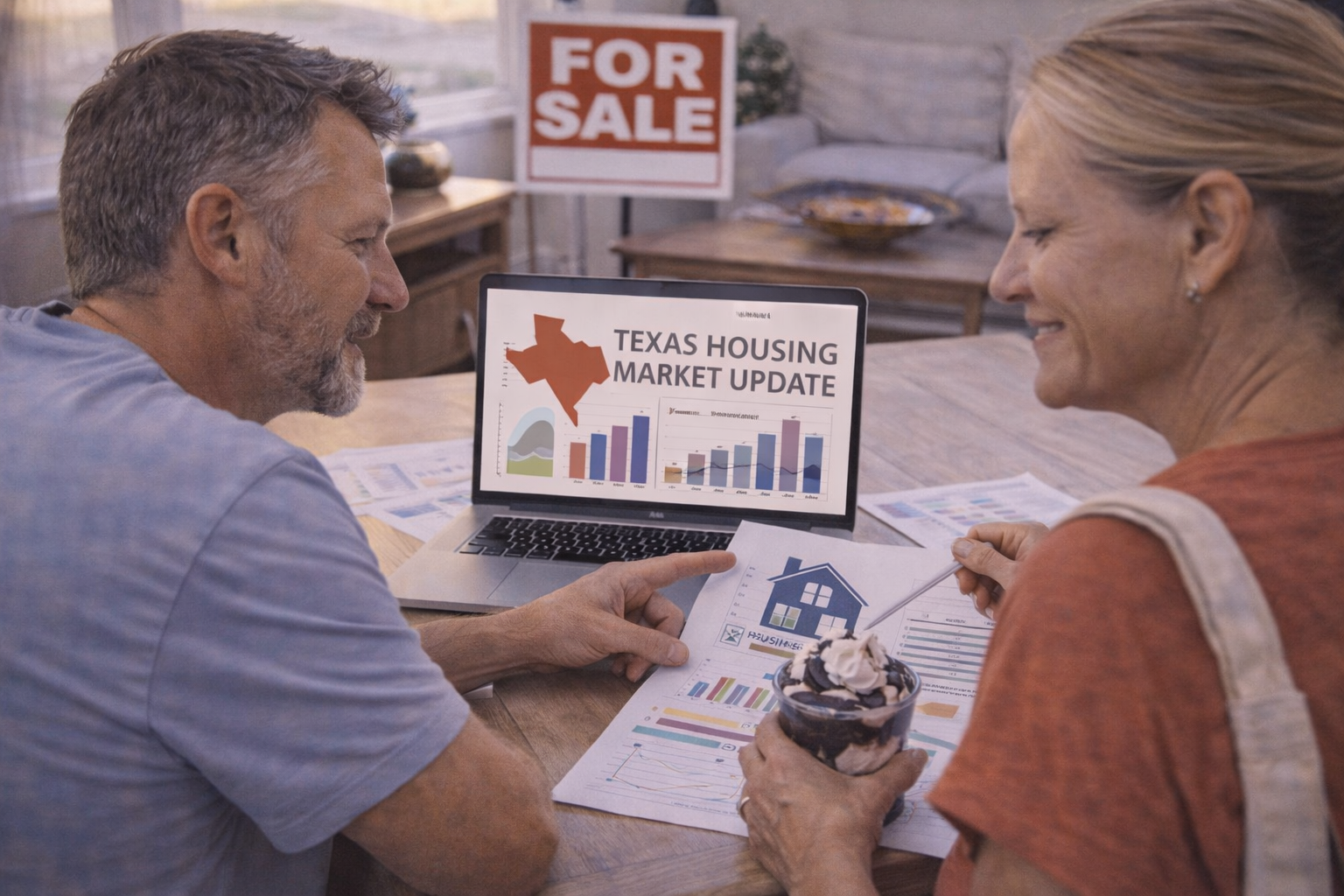 Couple reviews Texas housing market update