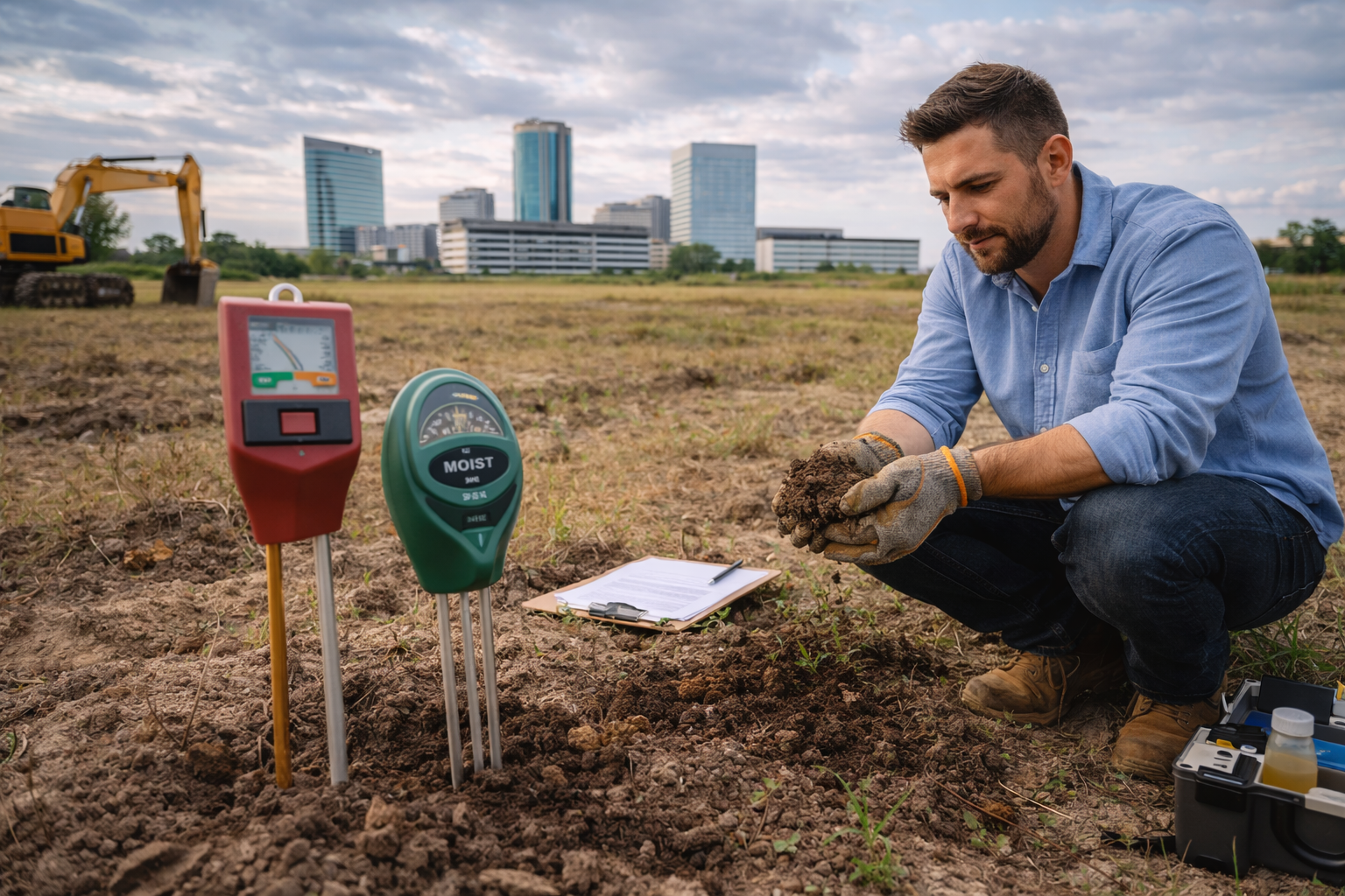 evaluate soil quality commercial land Texas