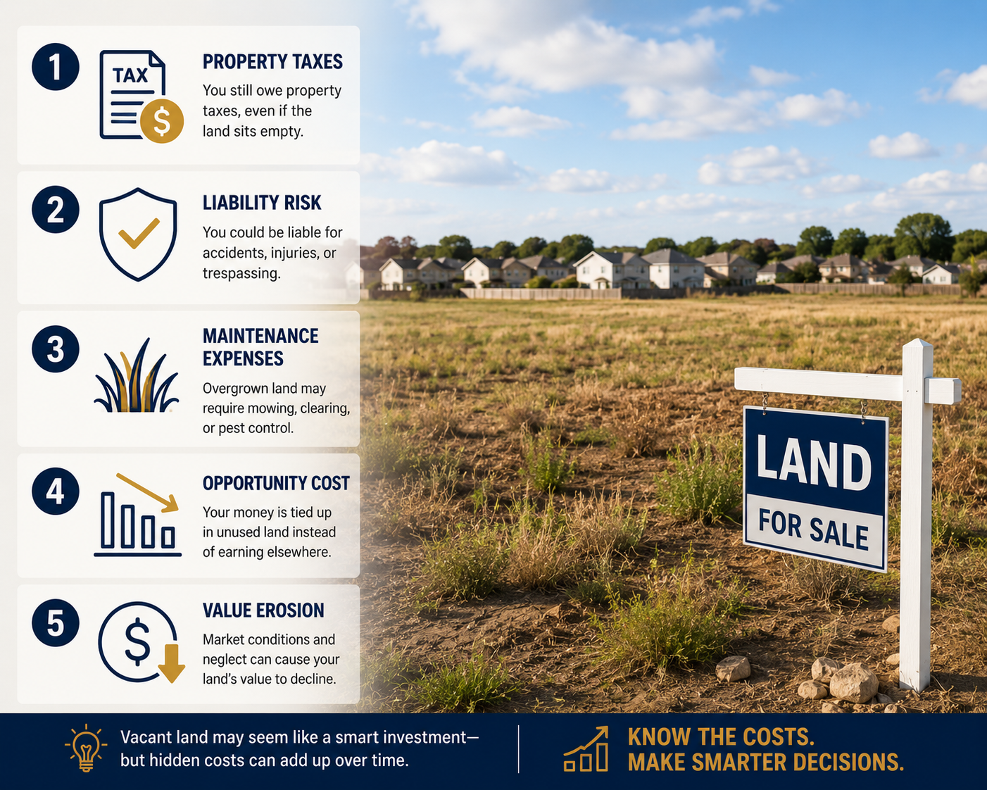 cost of holding vacant land