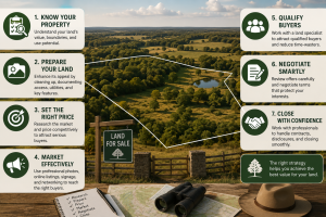 how to sell land in texas
