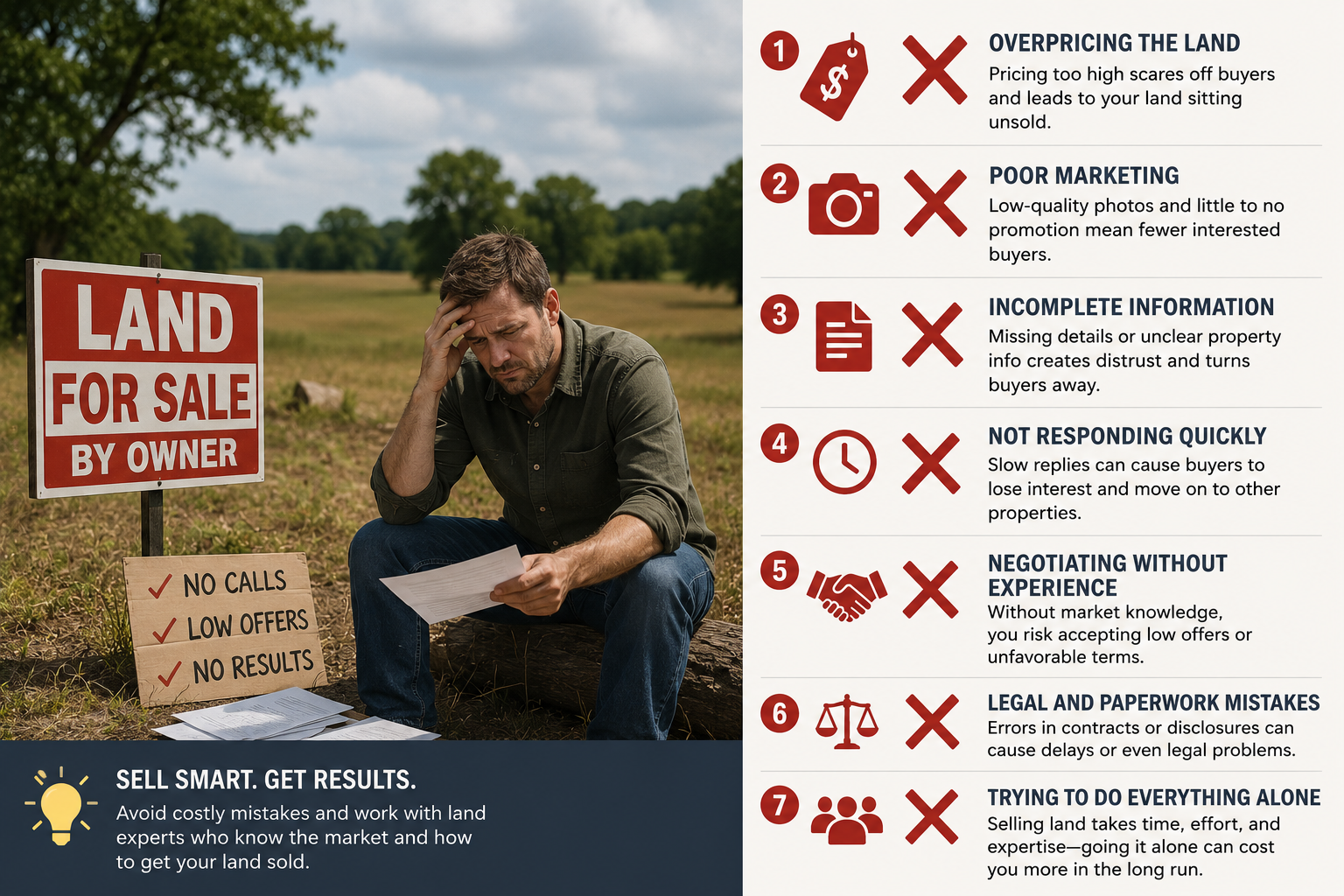 selling land without a realtor